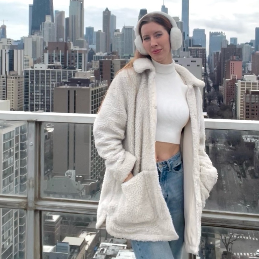 Cozy Cream Sherpa Coat - Cream
